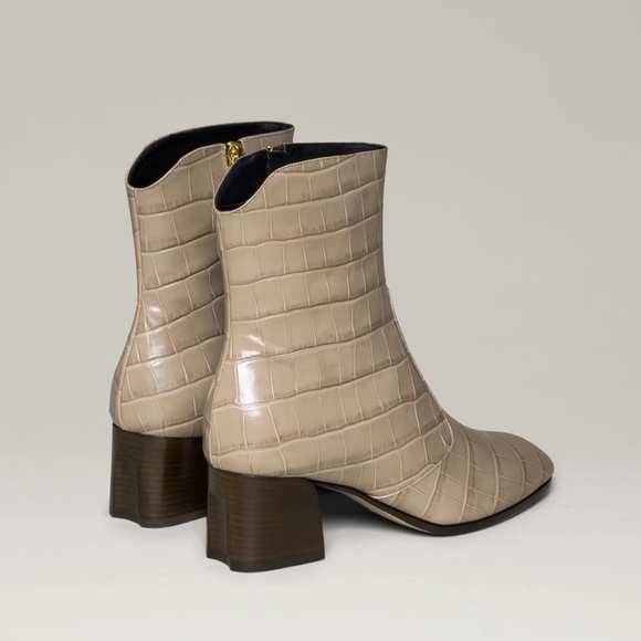 NEW M. Gemi Corsa Concavo Beige Crocodile Boot - Picture 3 of 14